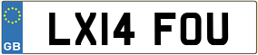 Trailer License Plate